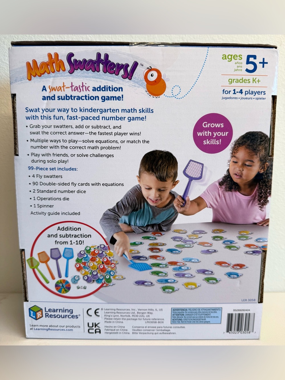 Learning Resources Math Swatters Addition & Subtraction Game – NEW - Picture 2 of 5